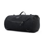 Longride Roll Bag Waxed Cotton Wide Black Wax