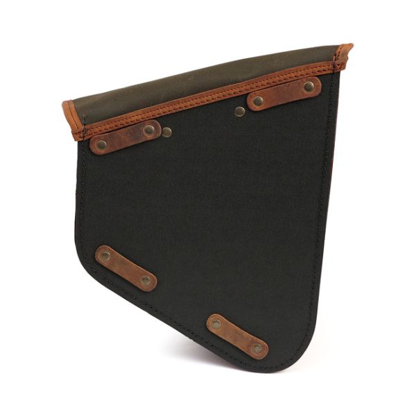 Longride Swingarm Bag Khaki Waxed Cotton