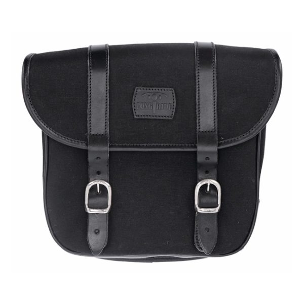 Longride Throw Over Saddlebags Waxed Cotton Black