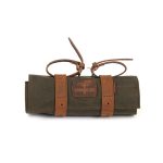 Longride Tool Roll Bag Waxed Cotton Khaki