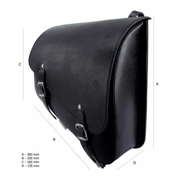 Longride XL Sportster Frame Bag Smooth Black XL