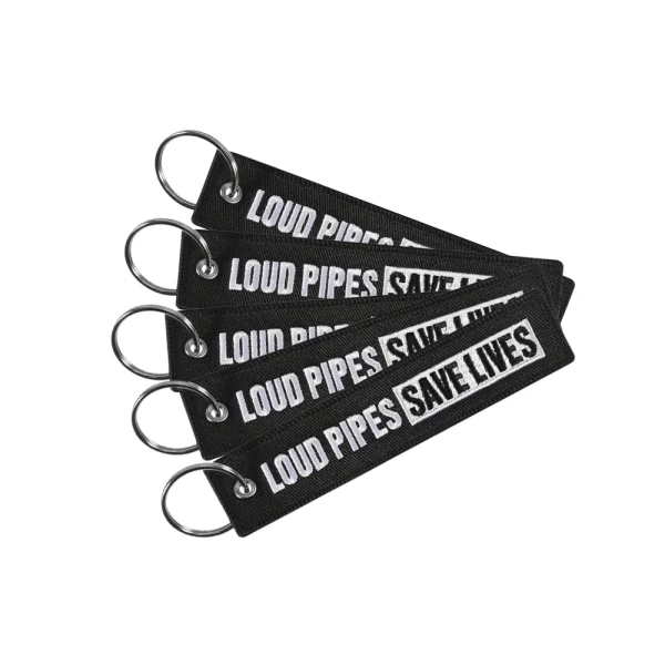 Loud Pipes Save Lives Key Tag