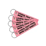 Louder Than Your Mom Last Night Key Tag