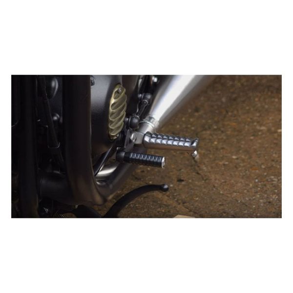 Motone Extented Shifter Peg Ribbed Black