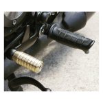 Motone Shifter End Peg Ribbed Brass