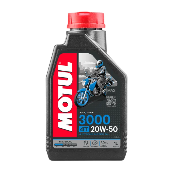 Motul 3000 20W50 Mineral 1L 4T Engine Oil