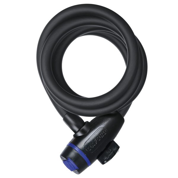 Oxford 12mm x 1800mm Black Cable Lock
