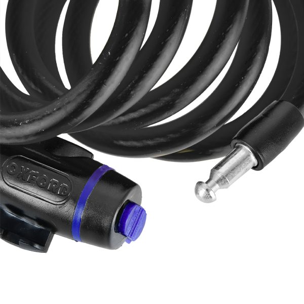 Oxford 12mm x 1800mm Black Cable Lock