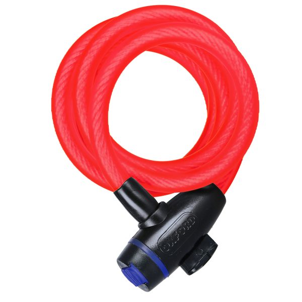Oxford 12mm x 1800mm Red Cable Lock