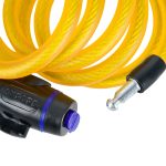 Oxford 12mm x 1800mm Yellow Cable Lock