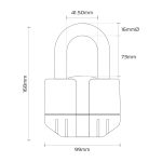Oxford Boss Alarm 2m x 12mm Chain Lock
