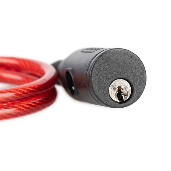 Oxford Bumper 6mm x 600mm Red Cable Lock