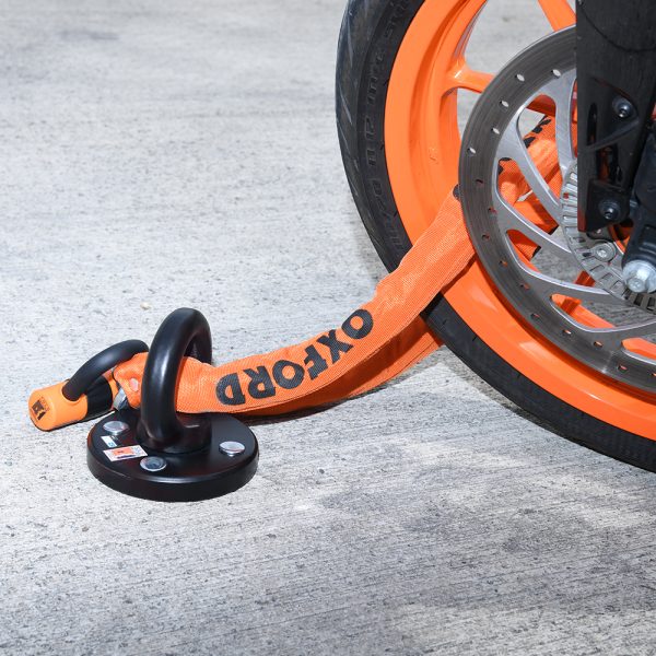 Oxford HD 1.5m Chain Lock Orange