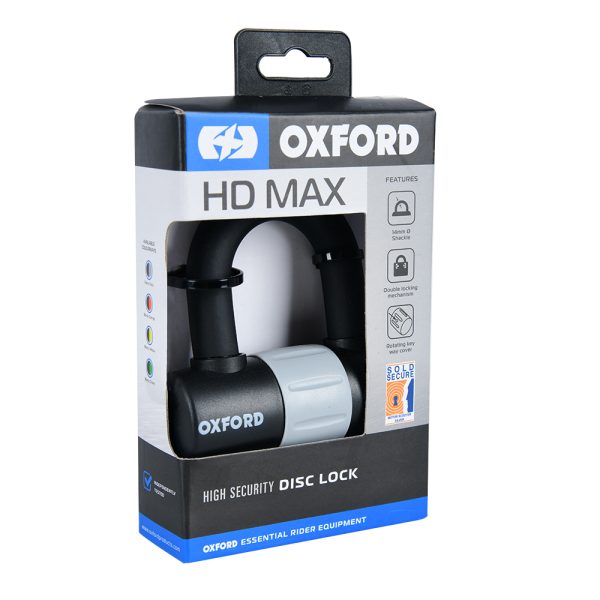Oxford HD Max Black Disc Lock