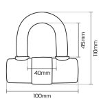 Oxford HD Max Black Disc Lock