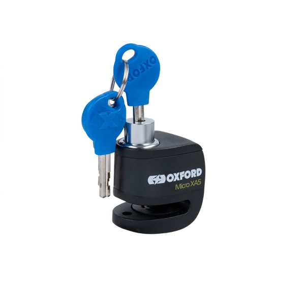 Oxford Micro XA5 Alarm Disc Lock Black/Black