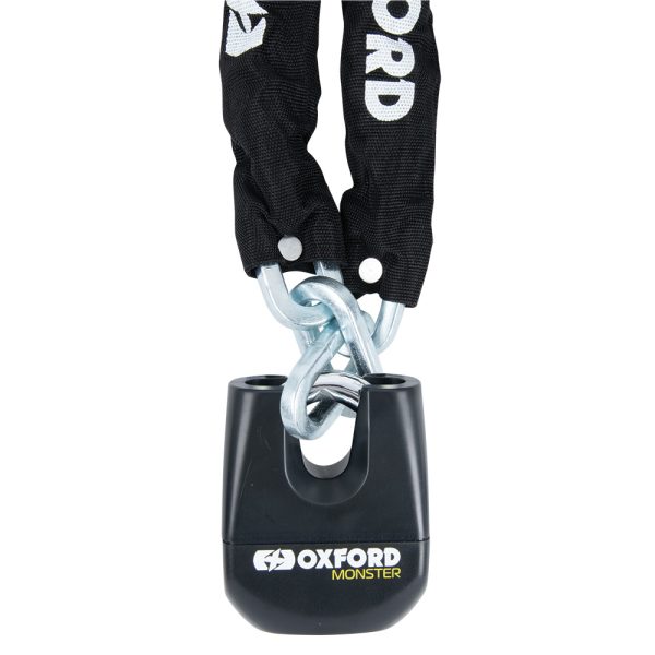 Oxford Monster 12mm x 2m Square Chain & Padlock