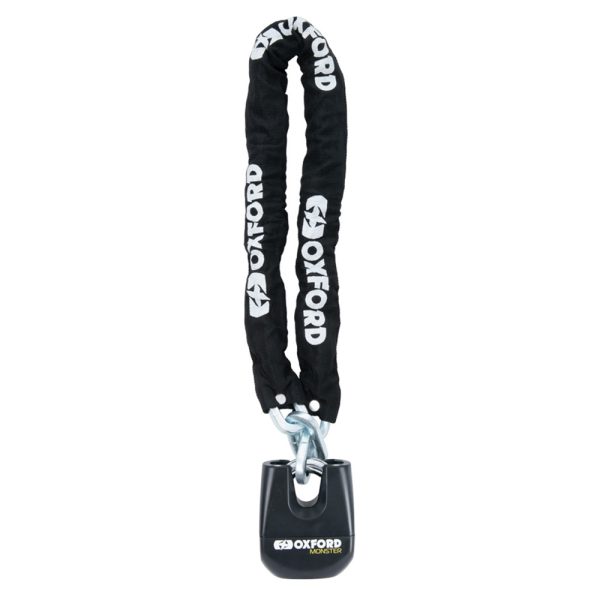 Oxford Monster 12mm x 2m Square Chain & Padlock