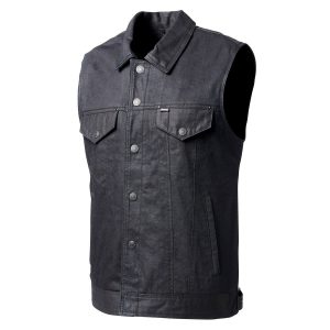 Roland Sands Stanley Vest Waxed Black