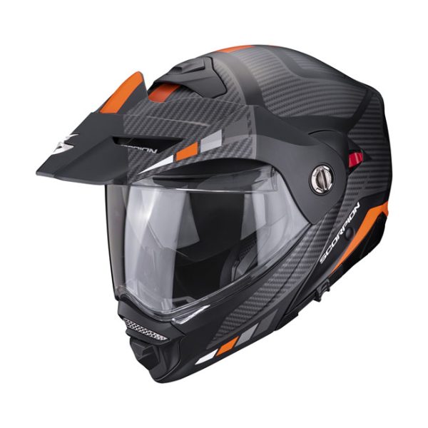 Scorpion ADX-2 Camino Helmet Matt Black/Silver/Orange