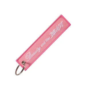 Beauty and Her Beast Key Tag