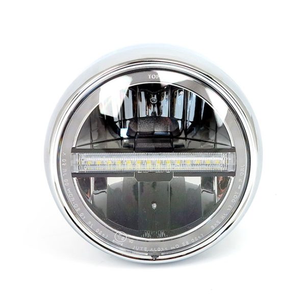 Daytona Neo Vintage LED Headlamp Chrome