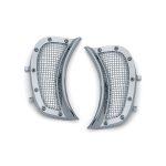 Kuryakyn Mesh Headlamp Vent Accents Chrome