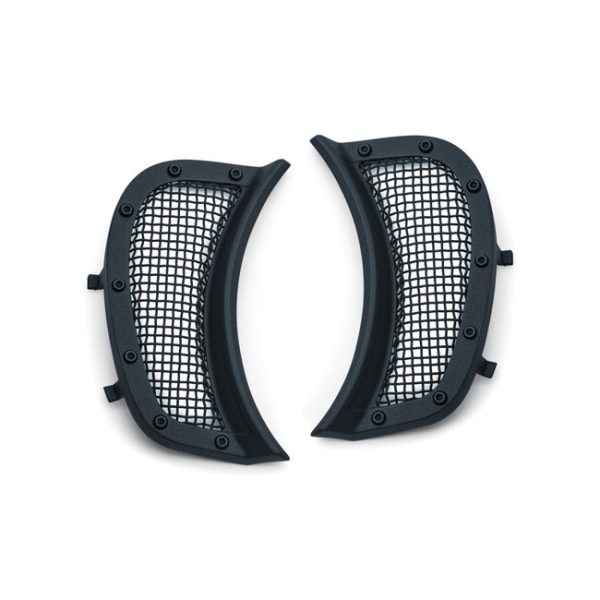 Kuryakyn Mesh Headlamp Vent Accents Satin Black