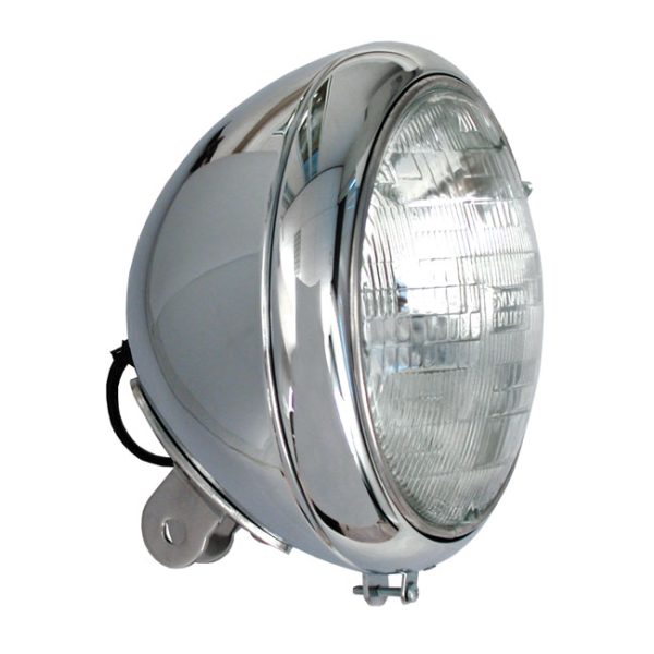 MCS 7" H4 Headlamp For FL Models Chrome