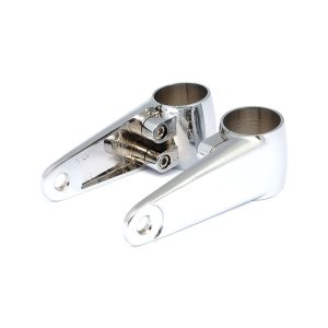 MCS Clampah Side-Mount Headlamp Bracket Assembly Chrome