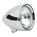 MCS Classic I 5-3/4" Headlamp No Visor Chrome