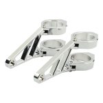 MCS Fingers Adjustable Headlamp Bracket Assembly 50/52/54mm Chrome