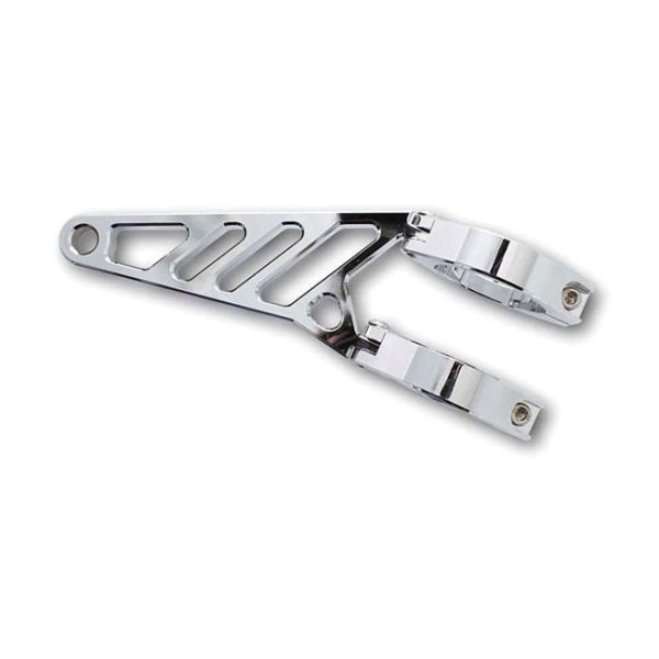 MCS Fingers Adjustable Headlamp Bracket Assembly Long 35-37mm Chrome