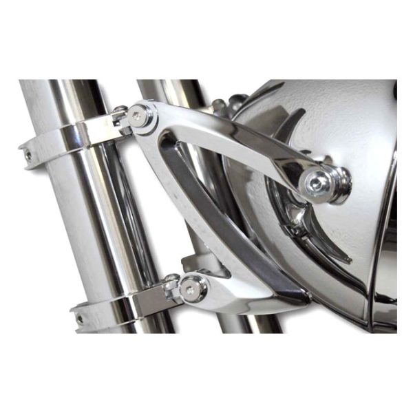 MCS Headlamp Bracket Z-Style Chrome 35-37mm