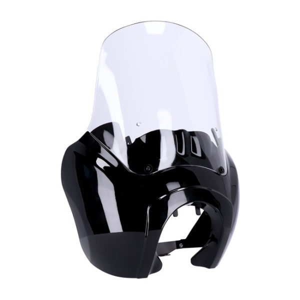 MCS Headlamp Fairing Gloss Black Clear Windshield