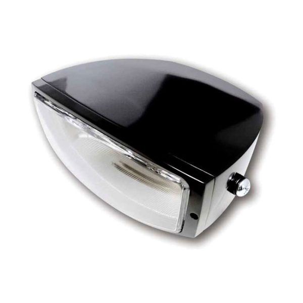 MCS Oregon H4 Headlamp Side Mount Black