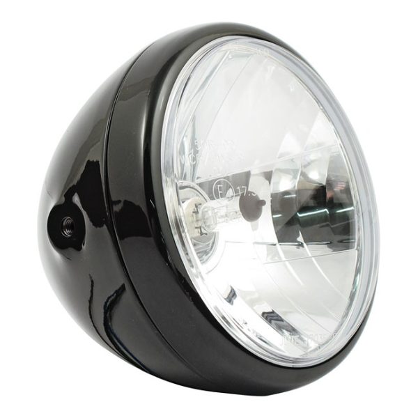 MCS Reno 7" H4 Headlamp No Halo Ring Black