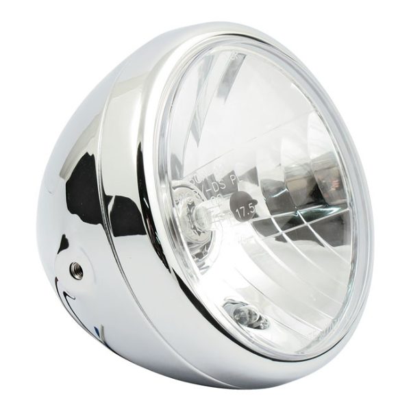 MCS Reno 7" H4 Headlamp No Halo Ring Chrome