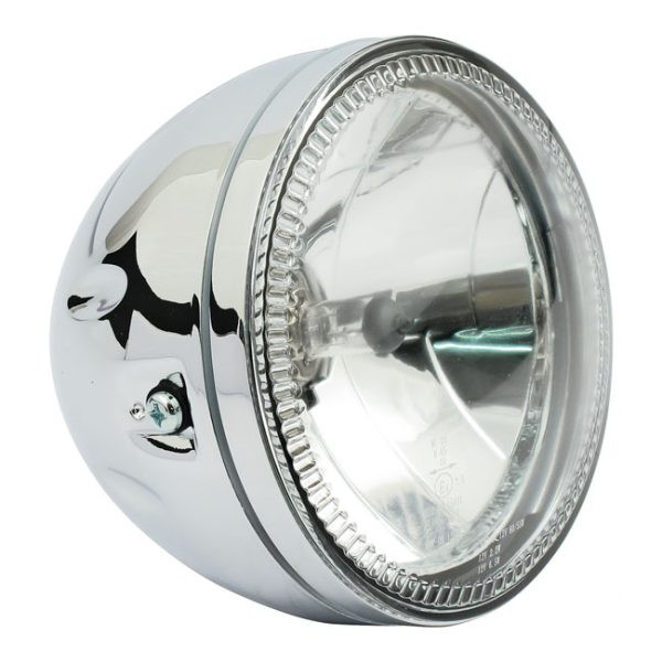 MCS Skyline 5-3/4" H4 Headlamp Side Mount Chrome