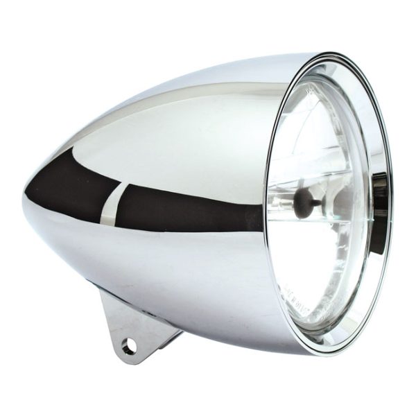 MCS Smoothie 5-3/4" Headlamp Without Visor Chrome