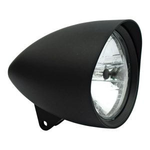 MCS Smoothie 7" Headlamp With Round Visor Black