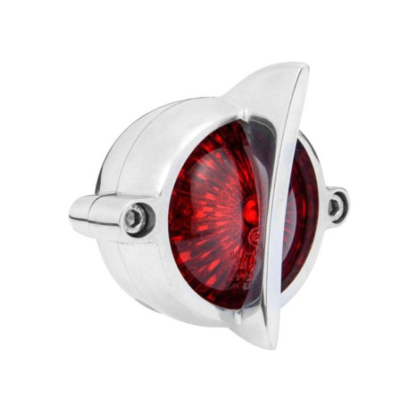 Motone Cuda Tail Light Polished No Bracket ECE