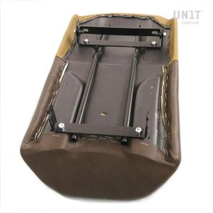 Unit Garage Brown Canvas/Leather Seat for BMW K75/K100/K1100, Motoee.com