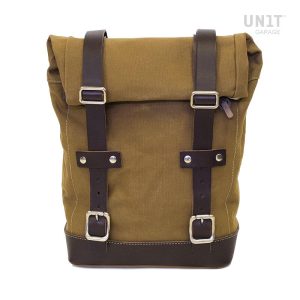 Unit Garage Canvas Side Pannier 10L-14L Beige/Brown