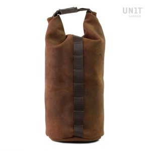 Unit Garage Colorado Brown Roll Bag in Waxed Suede 10-16L