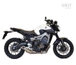 Unit Garage Seat Cover in Brown Leather for Yamaha MT 09