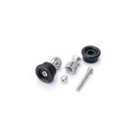 Daytona Bar End Mirror Adaptor Set Black 25.4mm