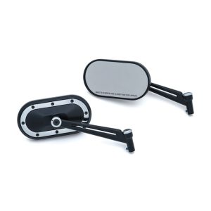 Kuryakyn Heavy Industry Mirrors Black/Chrome