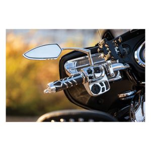 Kuryakyn Raised Mirror Mount Adapters Chrome, Motoee.com