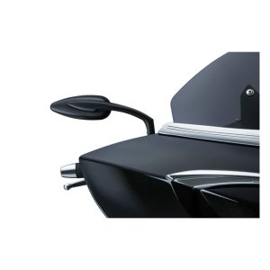 Kuryakyn Teardrop Mirror Set Satin Black, Motoee.com